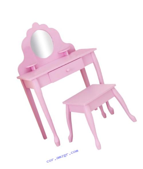 KidKraft Medium Diva Table and Stool, Pink