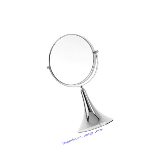 Danielle Enterprises 5X Magnification Vanity Mirror, Chrome Trumpet, Small
