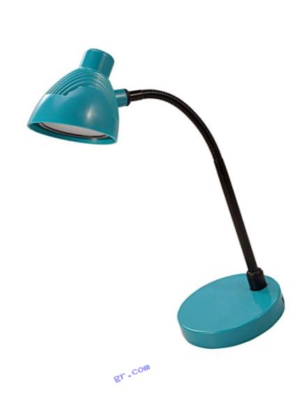 V-LIGHT LED Energy-Efficient Desk Lamp with Adjustable Gooseneck Arm, Teal (VSLC066T)