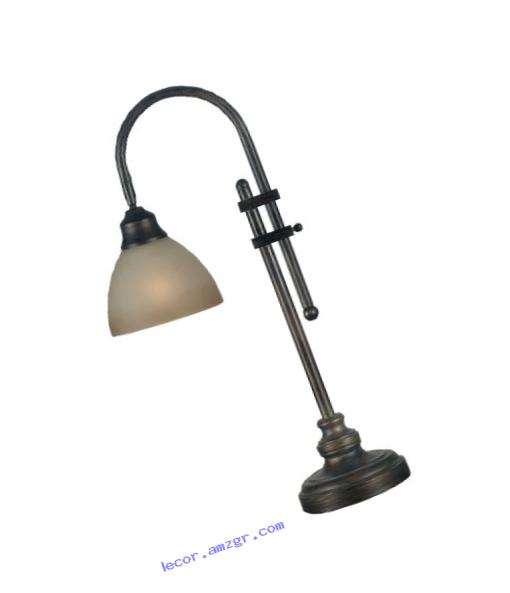 Kenroy Home 20994BH Callahan Desk Lamp, Bronze Heritage