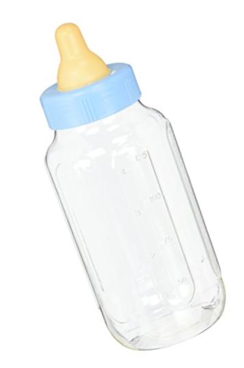 Plastic Blue Bottle Bank Baby Shower Decoration, 11