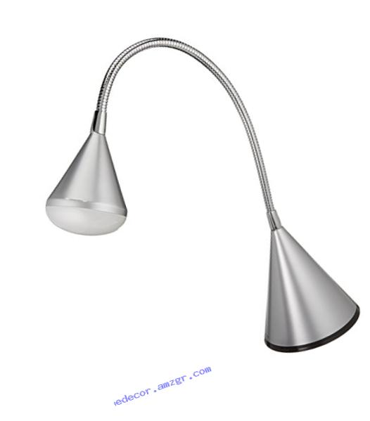 OttLite 286SV9 LED Cone Desk Lamp, Silver FinishSILVER