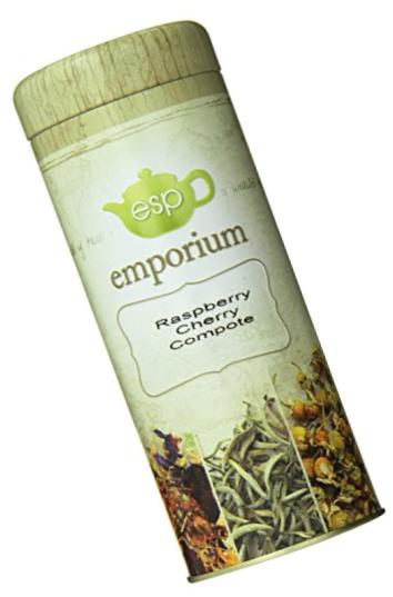 ESP Tea Emporium Blend, Raspberry Cherry Compote Fruit, 3.53 Ounce