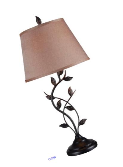 Kenroy Home 32239ORB Ashlen Table Lamp, Oil Rubbed Bronze Finish