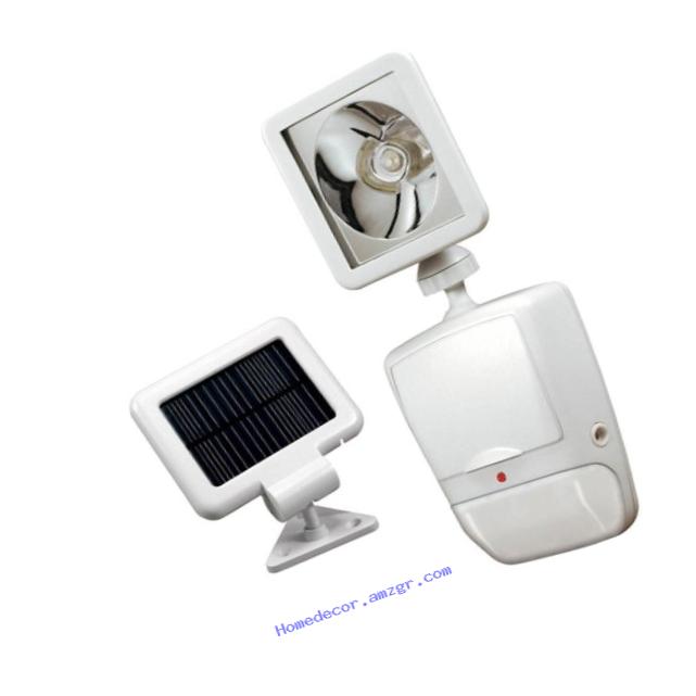 Heath/Zenith SL-7210-WH 180-Degree Solar-Powered Motion-Security Light with LED Bulb, White