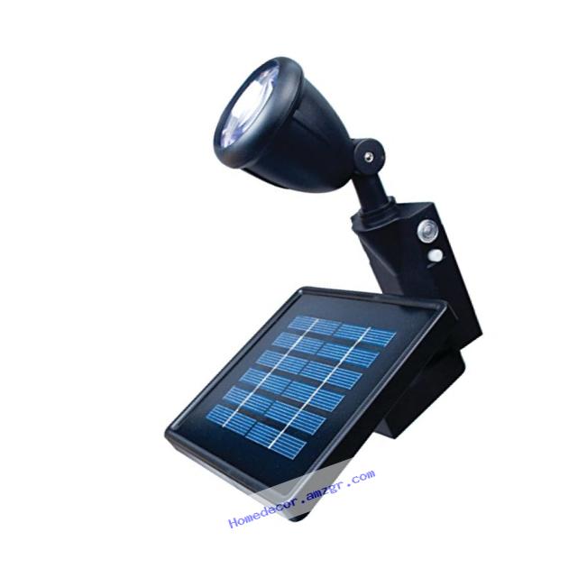 MAXSA Innovations 40334 Black Directionally Focused Solar LED Flag Light with Hardware for Flag Poles
