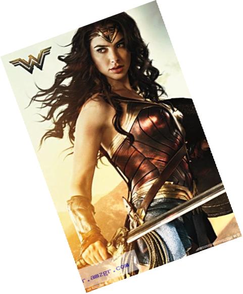 Trends International Wonder Woman Shield Wall Poster, 22.375