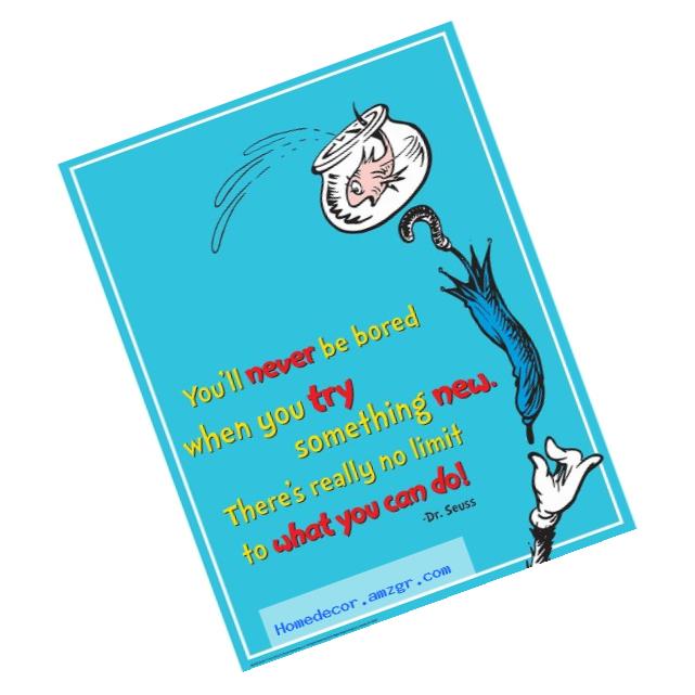 Eureka Dr. Seuss Try Something New Poster