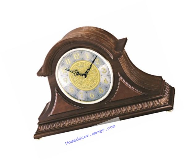 Seiko Mantel Chime Clock with Hand-Rubbed Finish