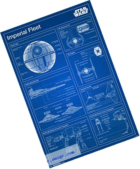 Trends International Star Wars Imperial Blueprint Wall Poster 22.375