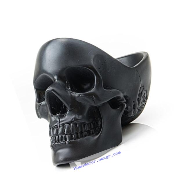 SUCK UK SK TIDYSKULL2  Skull Design Desk and Room Tidy, Black