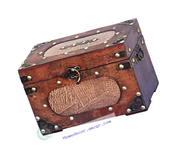 Vintiquewise(TM) Treasure Chest/Decorative Box, Small