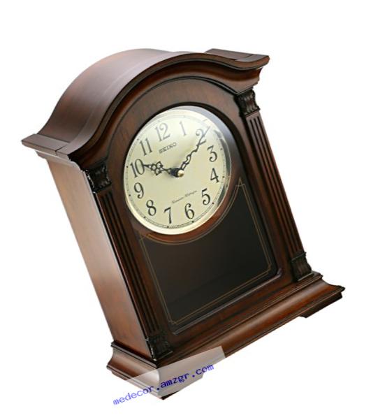Seiko Wood Mantel Clock (Model: QXQ032BLH)