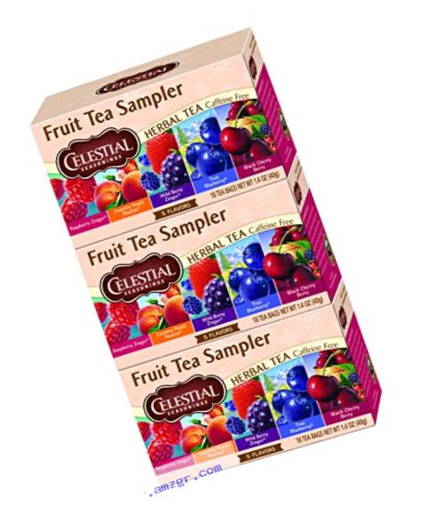 Celestial Seasonings Tea, Fruit, 18 Count (3 Pack)
